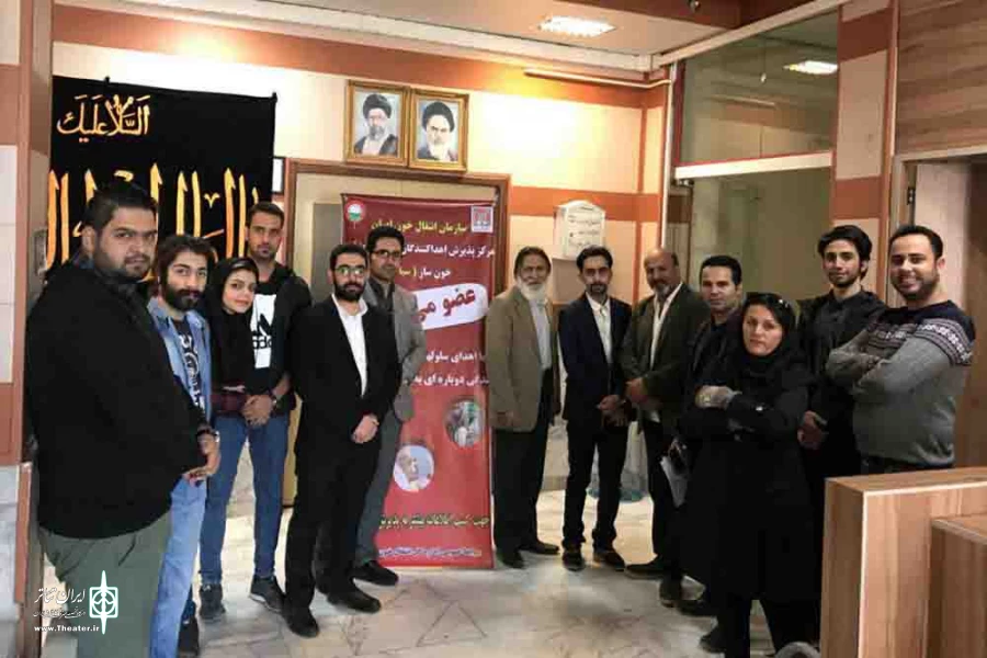 جامعه تئاتر کرمان به یاد ((مهدی ارمز)) پویش اهدا خون را رقم زدند 2