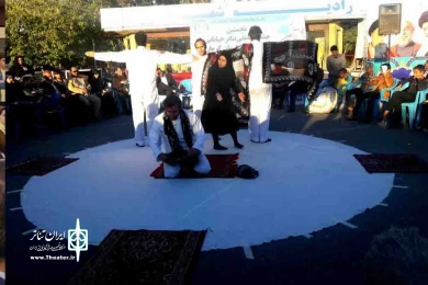 نخستین جشنواره ملی تئاتر خیابانی رضوی جنوب کرمان به روایت تصویر