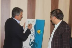 مراسم رو نمایی از پوستر دهمین جشنواره تئاتر استانی فجر در جیرفت برگزار شد. 3
