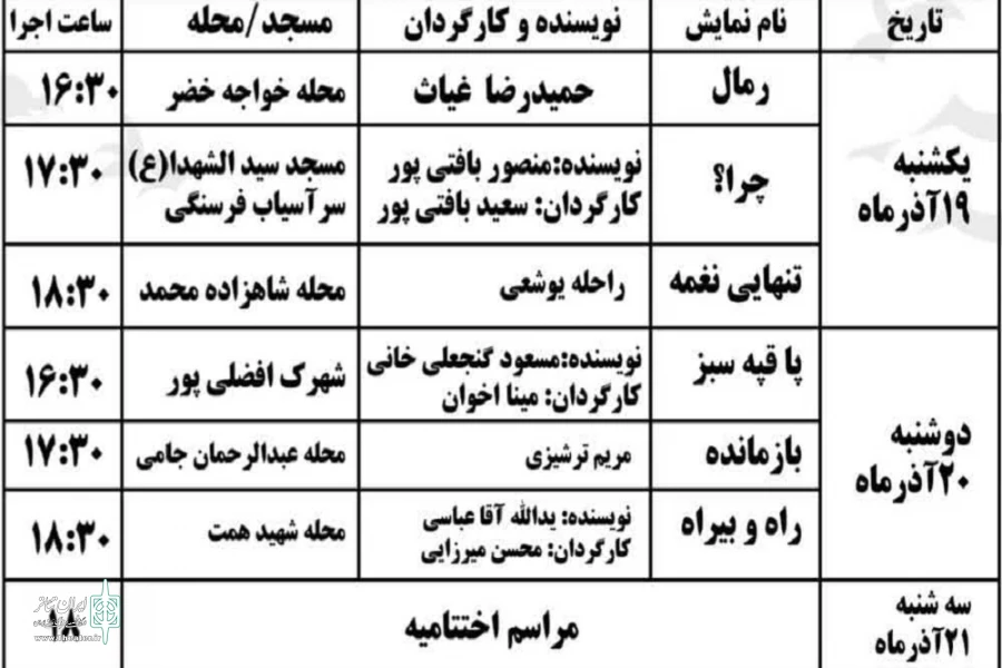برگزاری نخستین جشنواره تئاتربچه های مسجد و محله های شهر کرمان 3