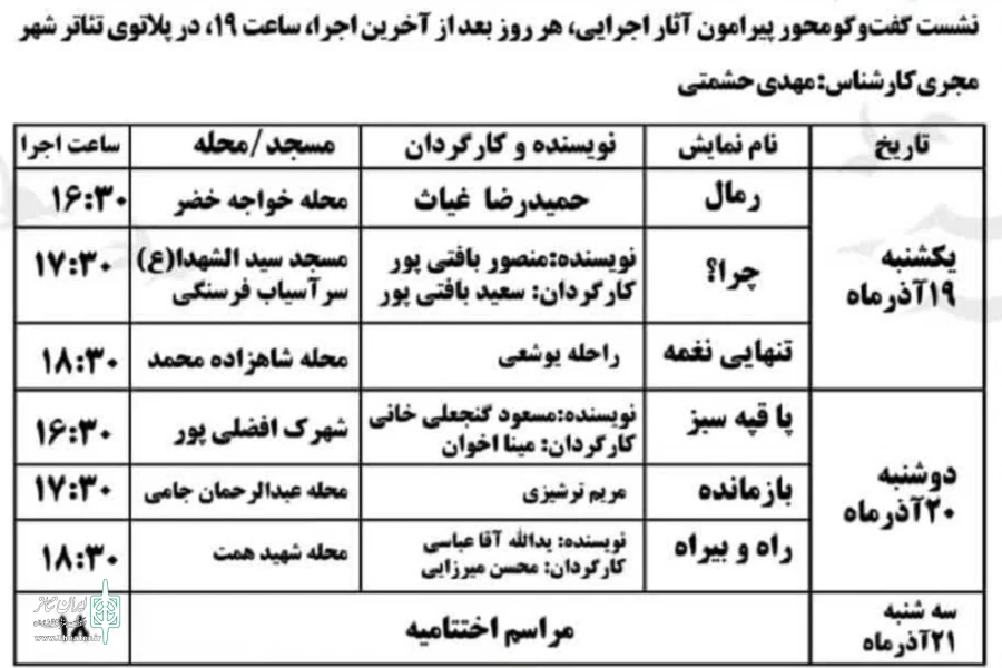 برگزاری نخستین جشنواره تئاتربچه های مسجد و محله های شهر کرمان 3